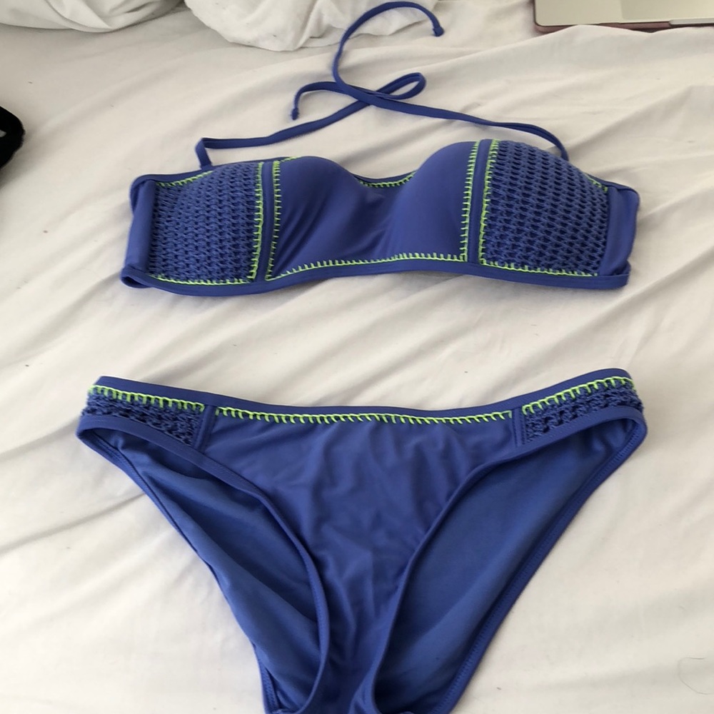 PURPLE/LIME BIKINI